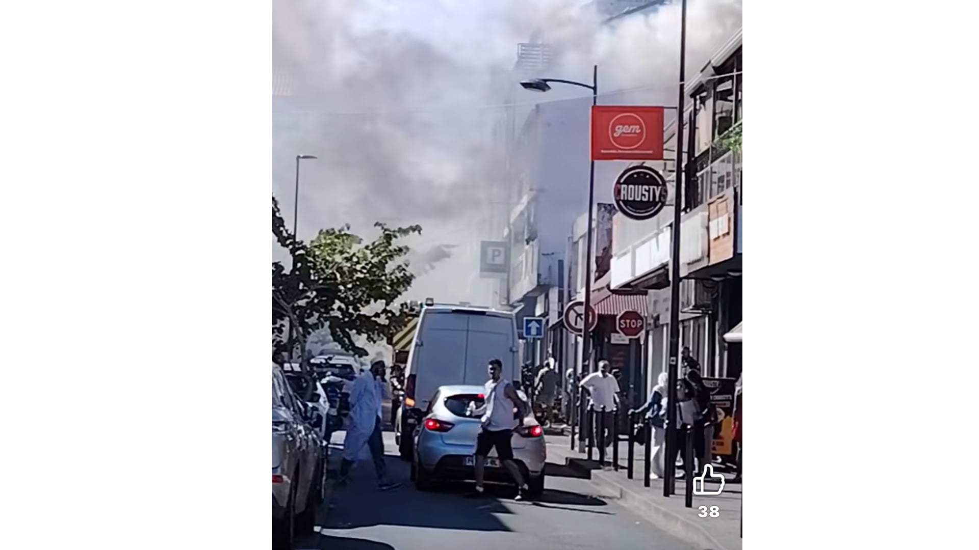 Saint-Pierre, incendie