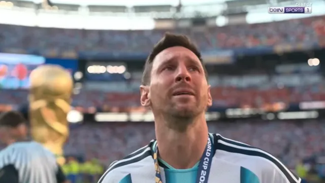 messi larmes