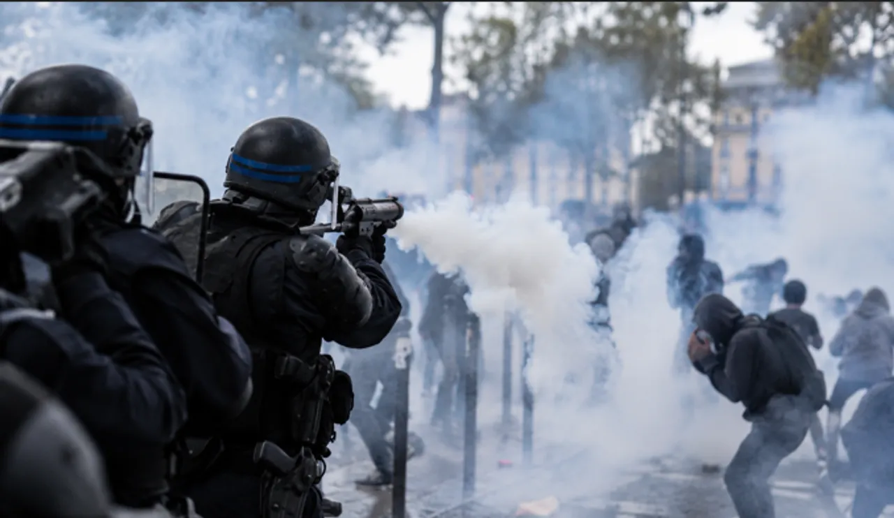 Gaz police manif