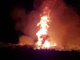 Pas de Bellecombe: Les premières photos de l'incendie