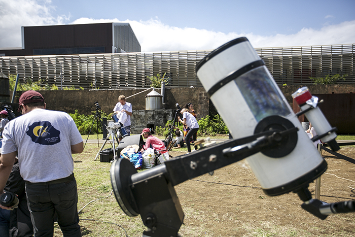 L'éclipse vue de Stella Matutina