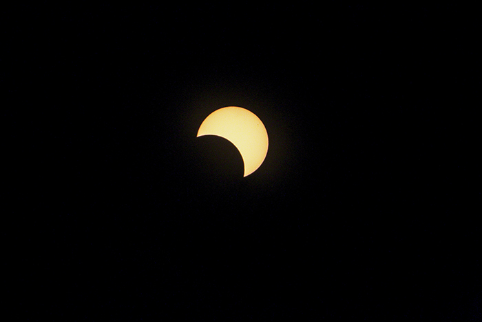 L'éclipse vue de Stella Matutina