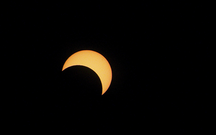 L'éclipse vue de Stella Matutina