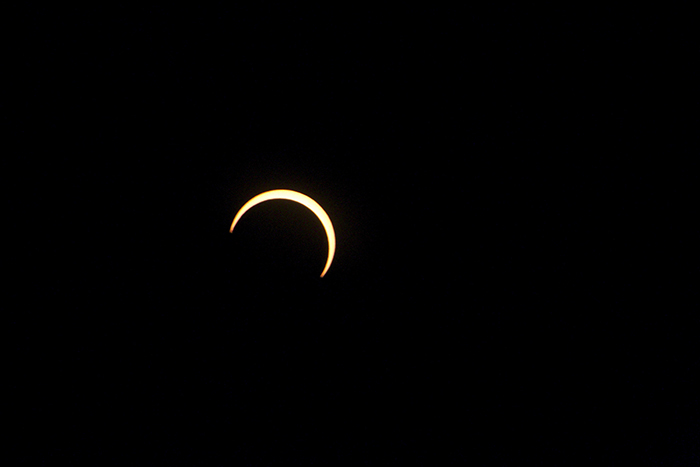 L'éclipse vue de Stella Matutina