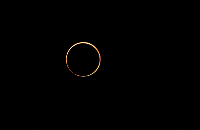 L'éclipse vue de Stella Matutina