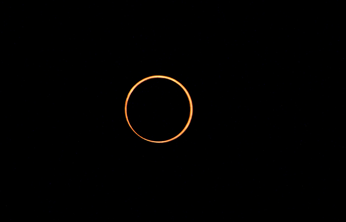 L'éclipse vue de Stella Matutina