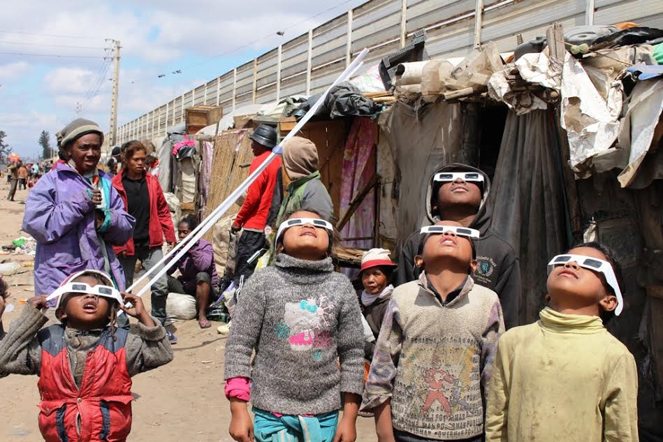 Madagascar: L'éclipse avec les enfants d'Antananarivo