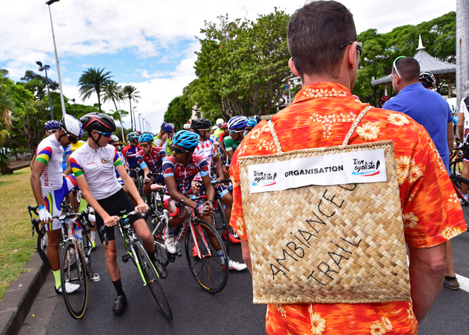 Top départ du 70ème Tour de l'île cycliste