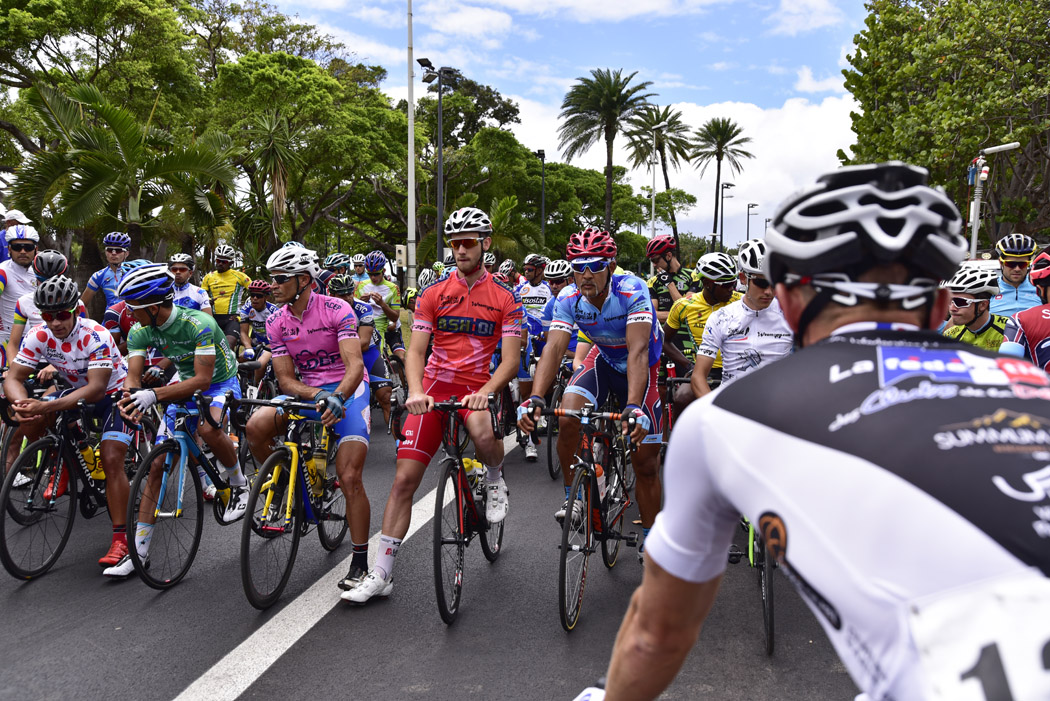 Top départ du 70ème Tour de l'île cycliste