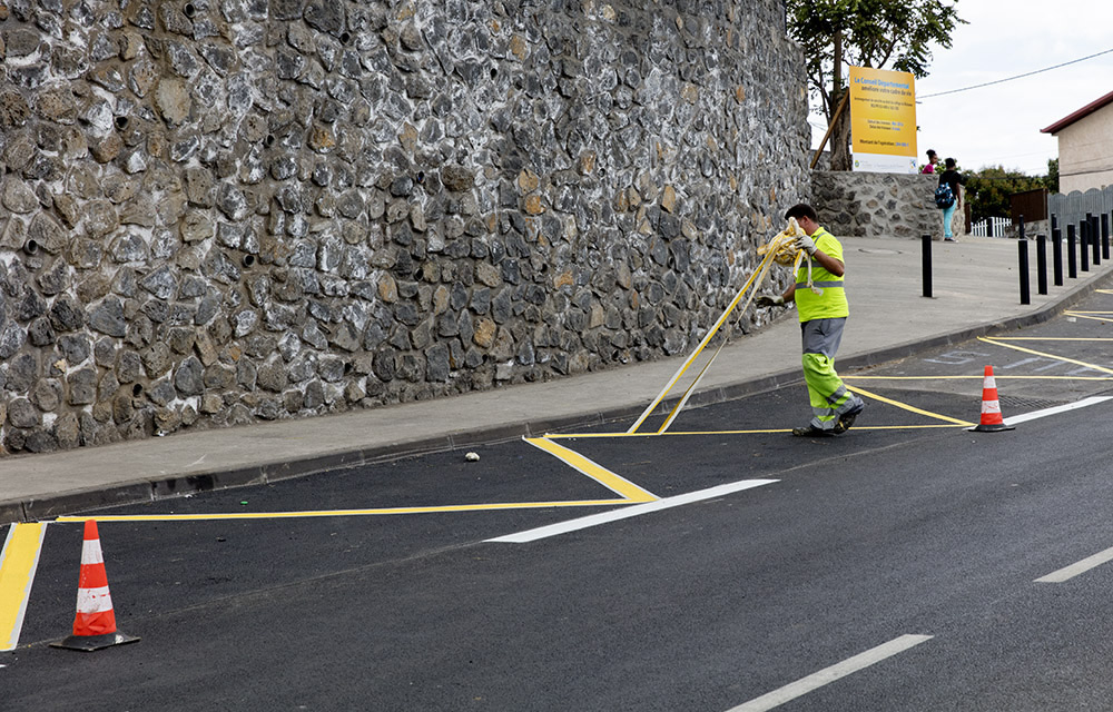 Livraison des travaux de sécurisation sur la RD3 à Saint-Louis - 4 octobre 2016