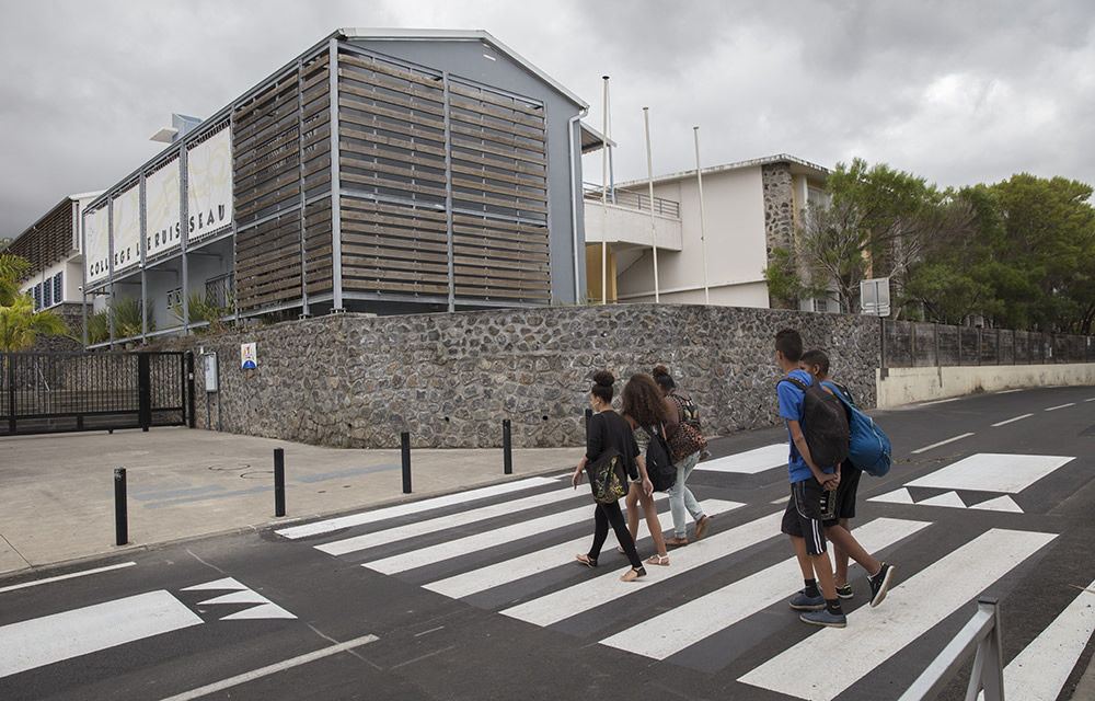Livraison des travaux de sécurisation sur la RD3 à Saint-Louis - 4 octobre 2016