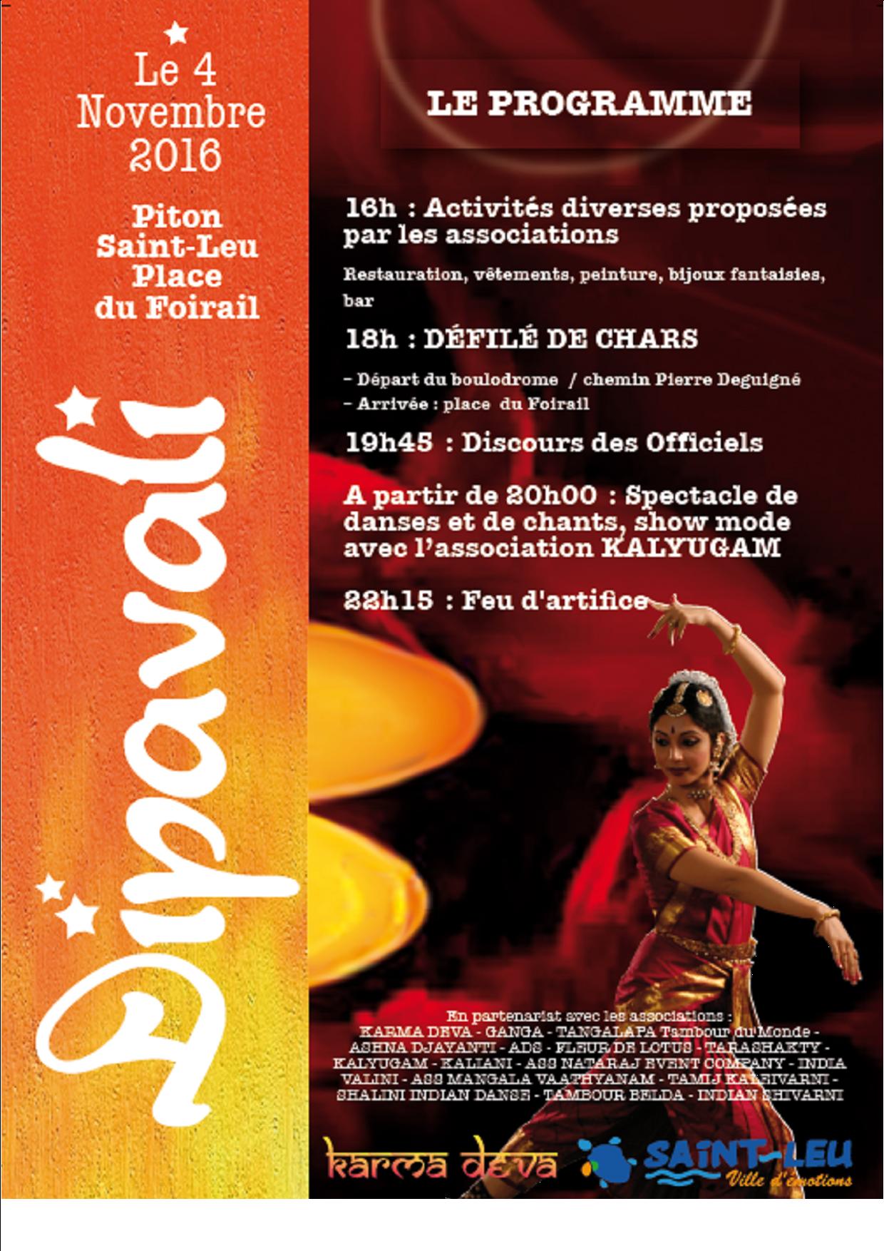 Saint-Leu célèbre le Dipavali vendredi 4 novembre