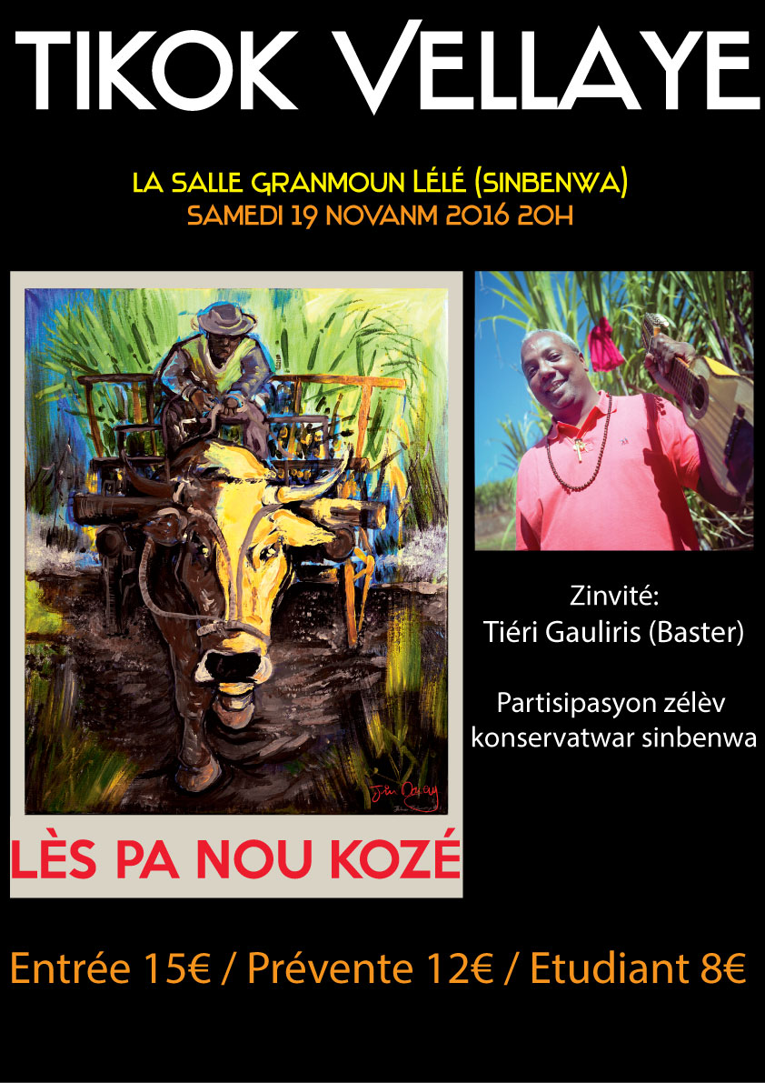 Tikok Vellaye en concert à la Salle Granmoun Lélé