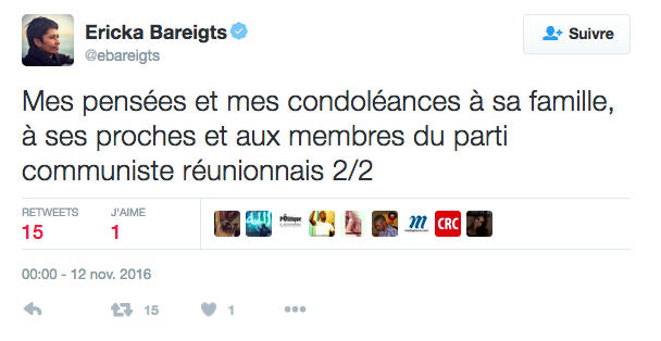 Ericka Bareigts à propos de Paul Vergès: 