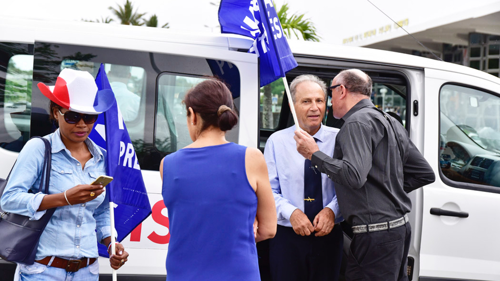 [RETOUR IMAGES] Marine Le Pen est arrivée à La Réunion