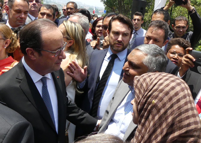 Vidéo : François Hollande rend hommage aux victimes franco-malgaches des attentats