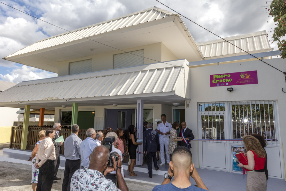 Inauguration de la micro-crèche Les Aquarelles à Sainte-Marie - 26 novembre 2016