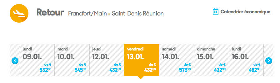 Condor: Des vols Allemagne-Réunion à 351 euros l’aller simple