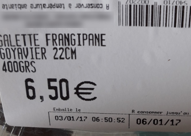 [Courrier des lecteurs] Des galettes des rois périmées en rayon