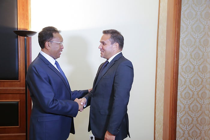 Retour en images: Didier Robert rencontre le Président de la République de Madagascar