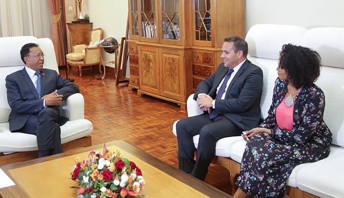 Retour en images: Didier Robert rencontre le Président de la République de Madagascar
