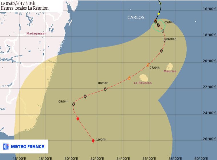 Carlos pourrait devenir un cyclone: Les prévisions