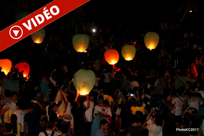Une centaine de lanternes colorées dans le ciel de Saint-André