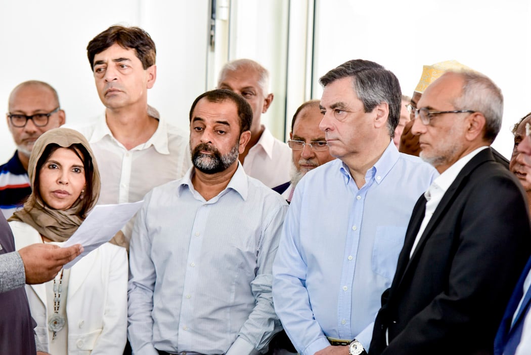 Retour en images sur la visite de François Fillon à la mosquée Noor-al-Islam