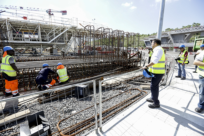 Retour en images : Visite de l’usine de préfabrication des voussoirs