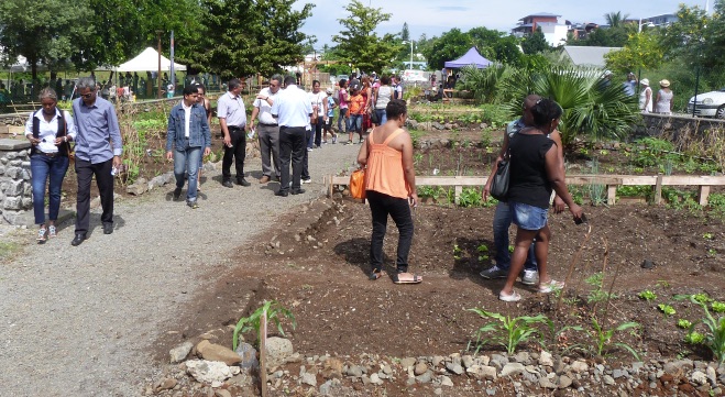 La SEMADER lance les premiers jardins partagés de St Pierre