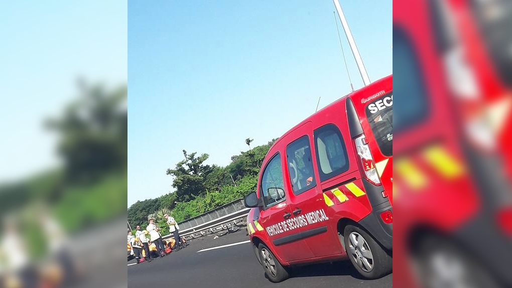 Accident sur la quatre-voies de Ste-Marie