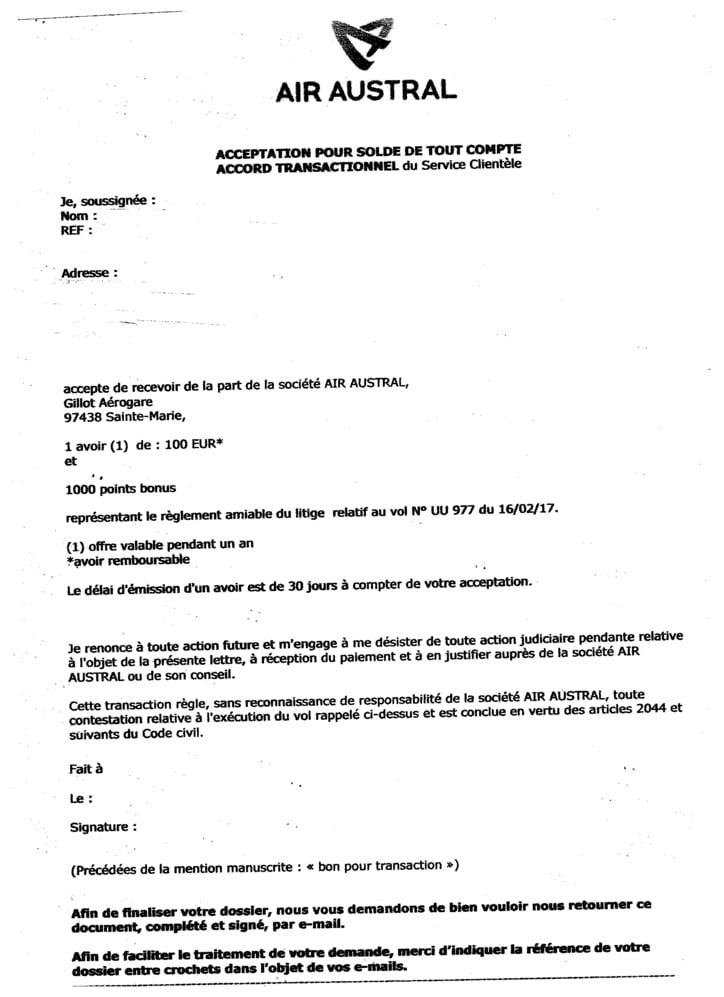 Quand Air Austral se fout de ses clients