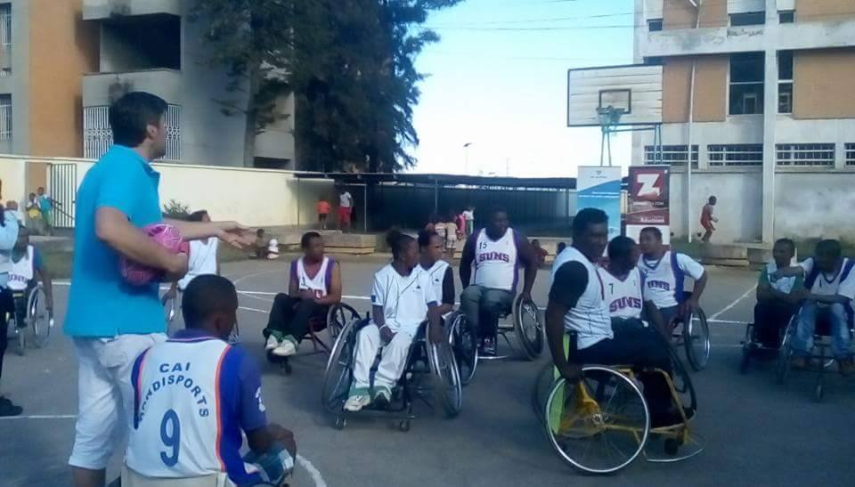 Le rugby à 7 en fauteuil en démonstration à Madagascar