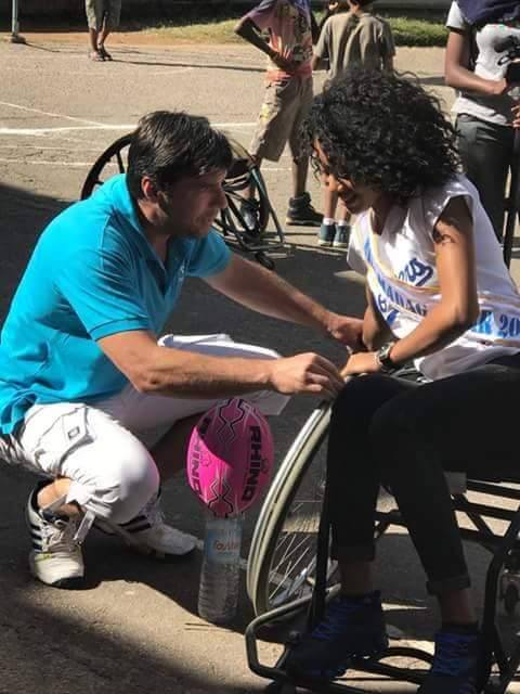 Le rugby à 7 en fauteuil en démonstration à Madagascar