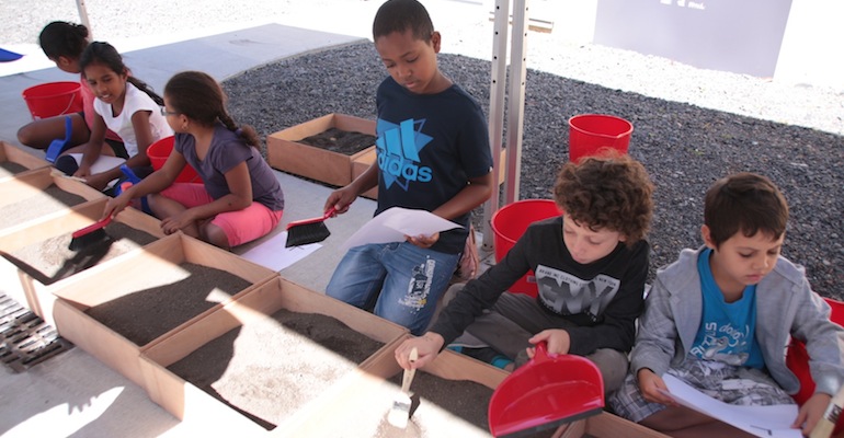 Les archéologues en herbe de l’école Sarda Garriga
