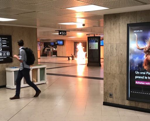 Un homme fait exploser une bombe dans la gare Centrale de Bruxelles, avant d'être abattu
