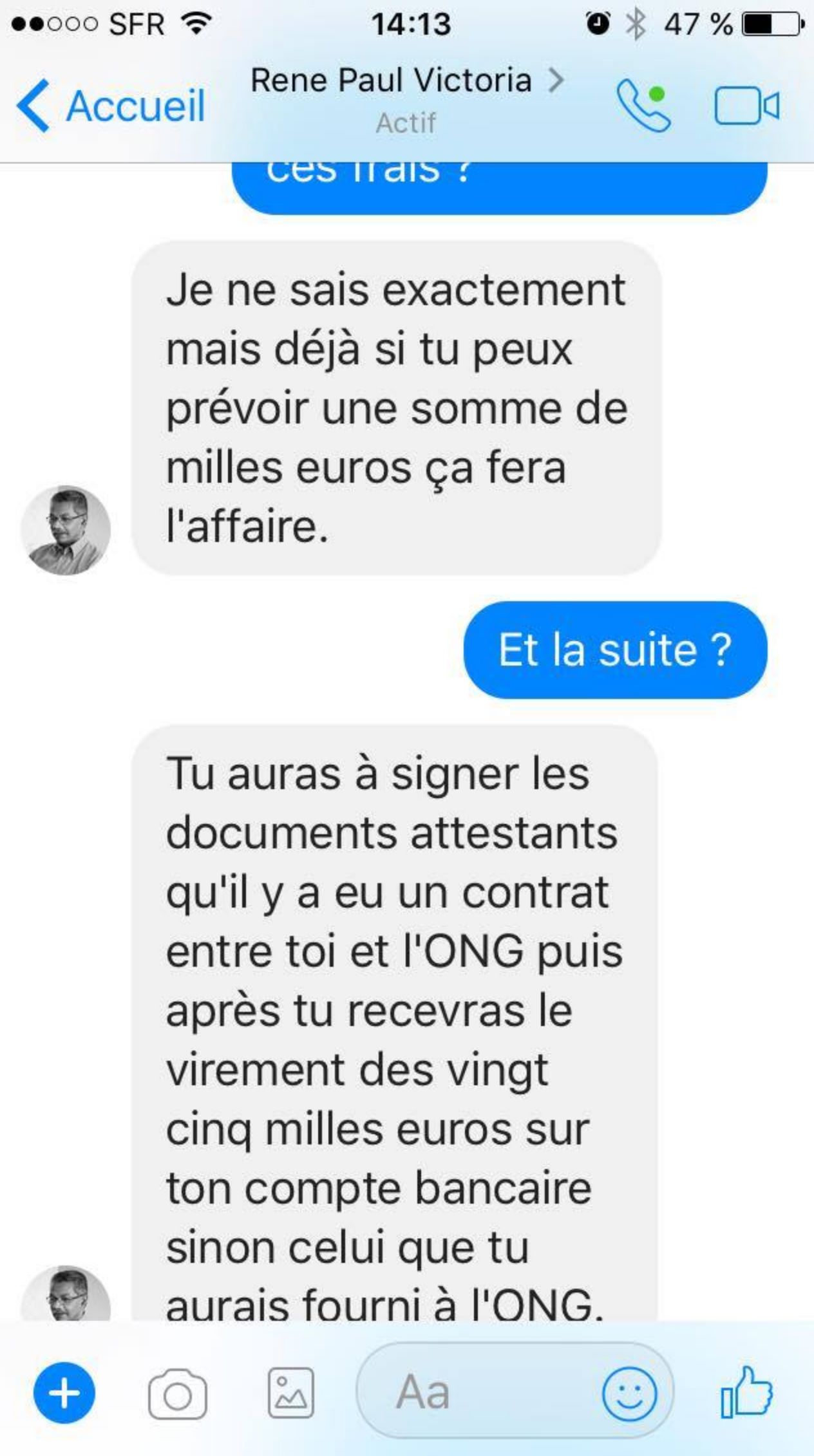 Un faux compte Facebook de René-Paul Victoria essaie d'escroquer les internautes