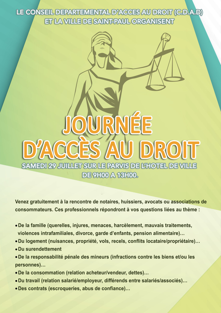 Une Journée consacrée à l’accès au droit