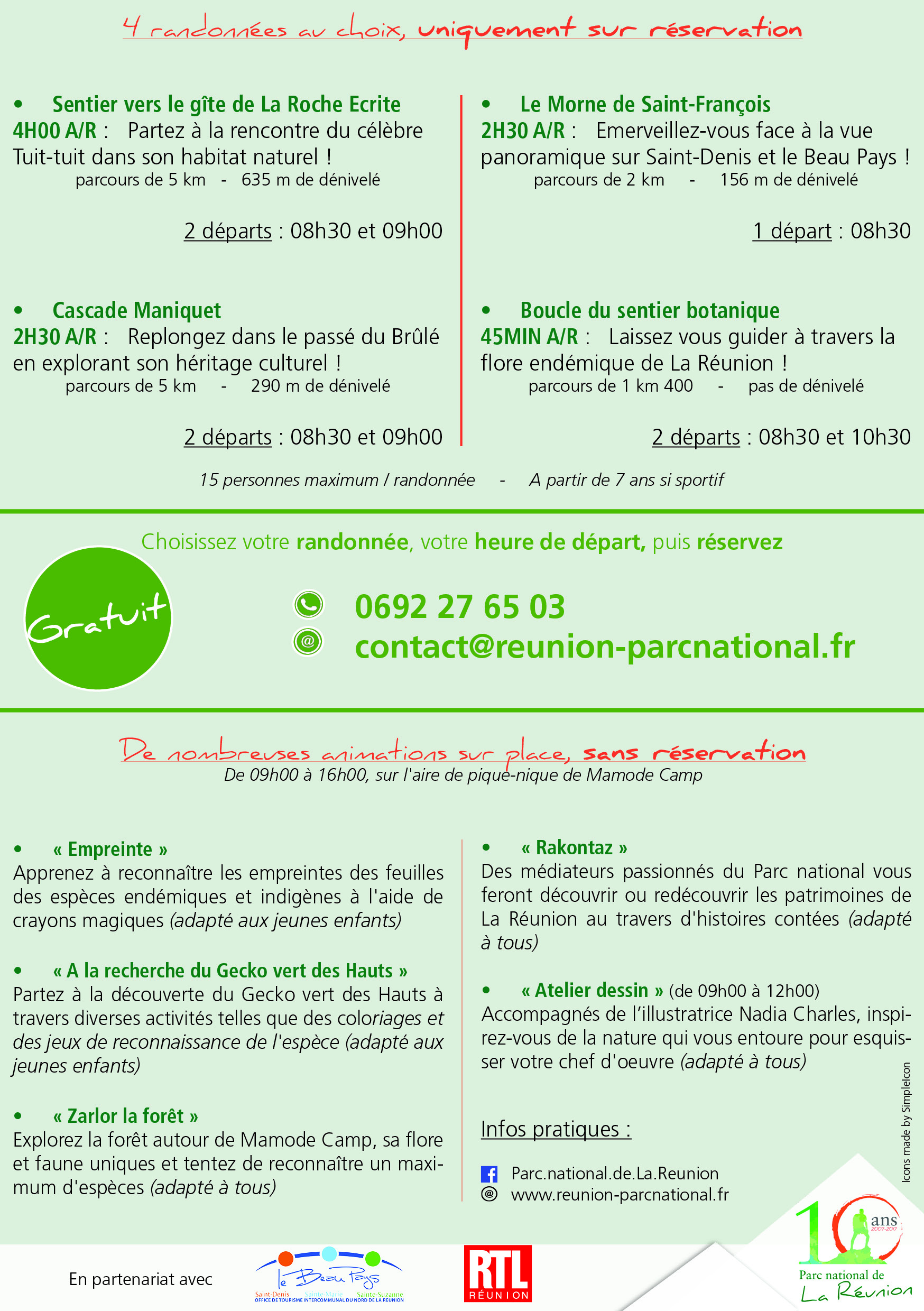 Randonnées sur les hauteurs de Saint-Denis
