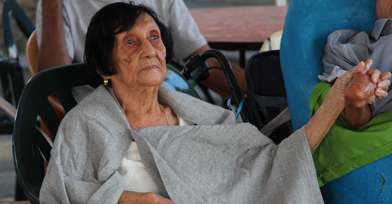 Marie Lise Louis fête son 100ème anniversaire à la Saline-les-Bains