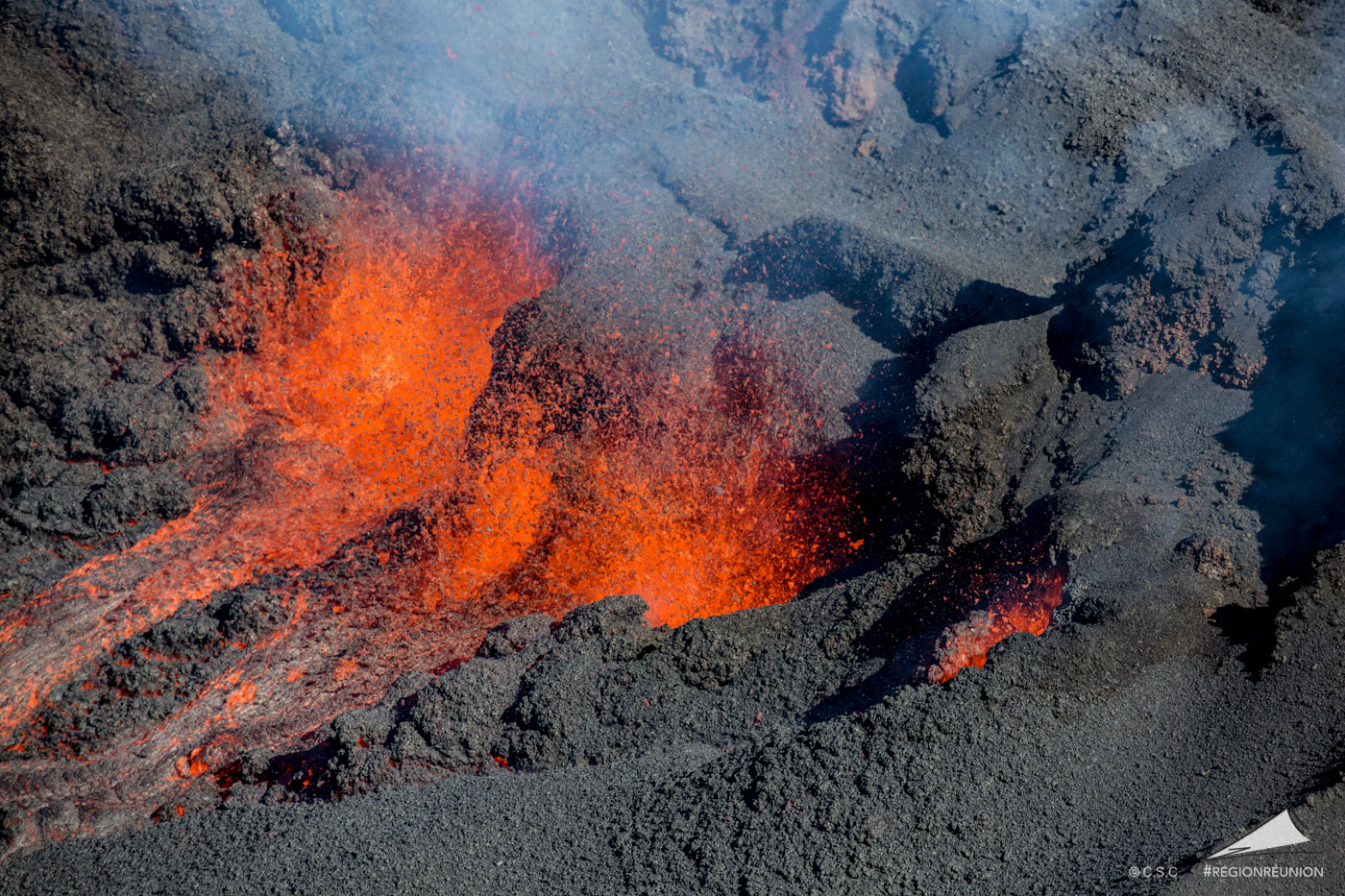 Retour en images sur l’éruption du Piton de la Fournaise
