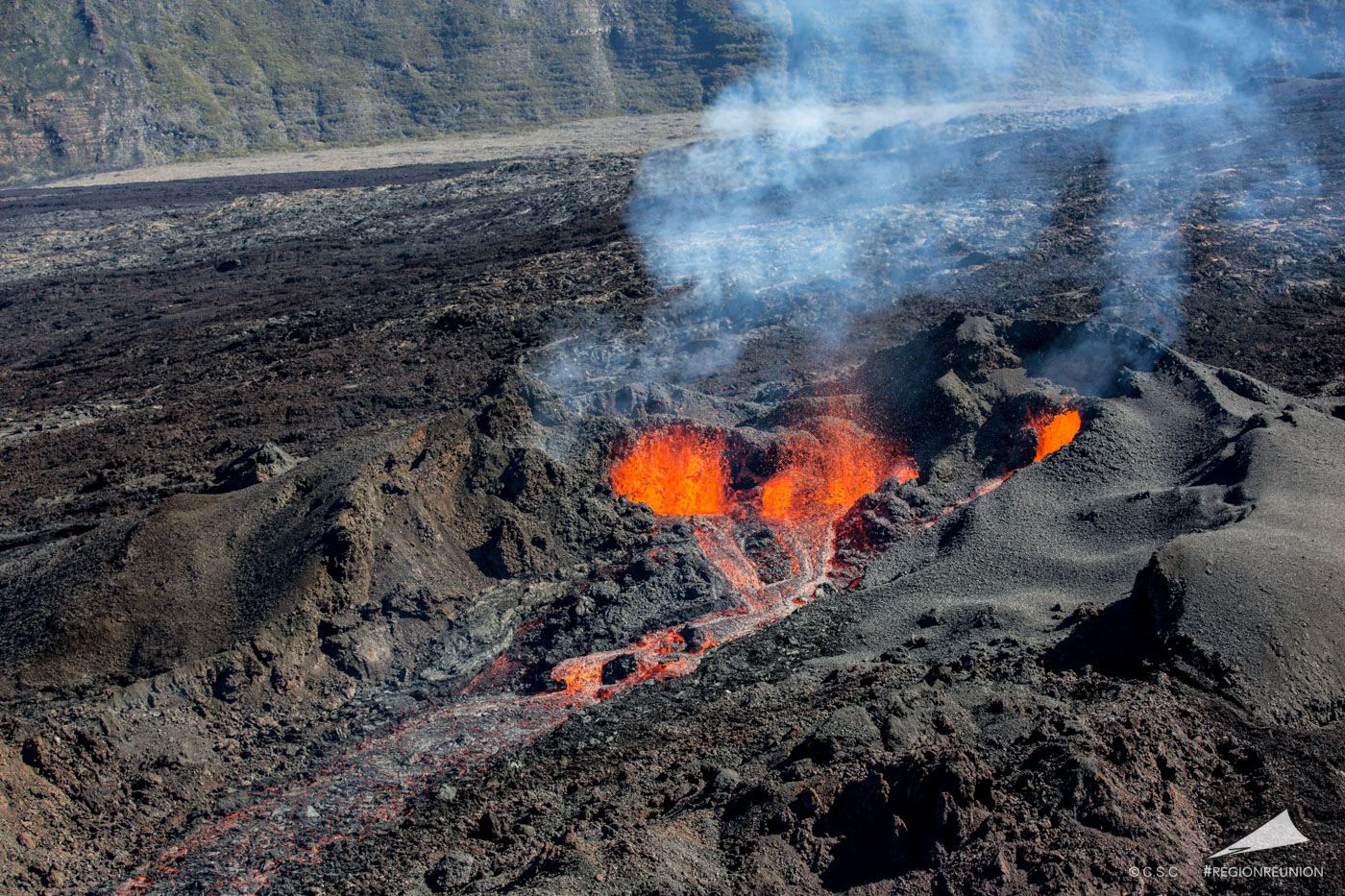Retour en images sur l’éruption du Piton de la Fournaise