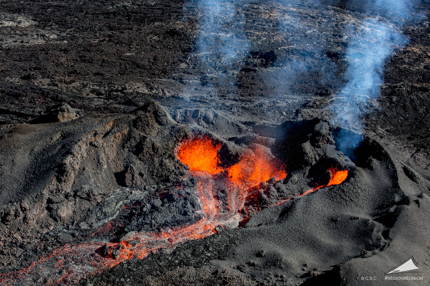 Retour en images sur l’éruption du Piton de la Fournaise