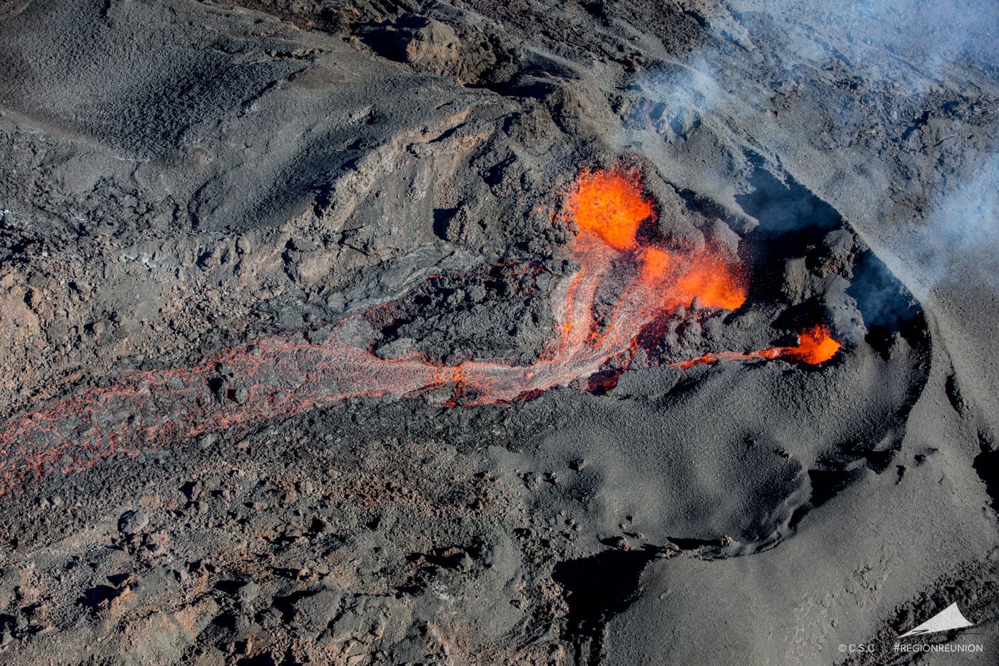 Retour en images sur l’éruption du Piton de la Fournaise