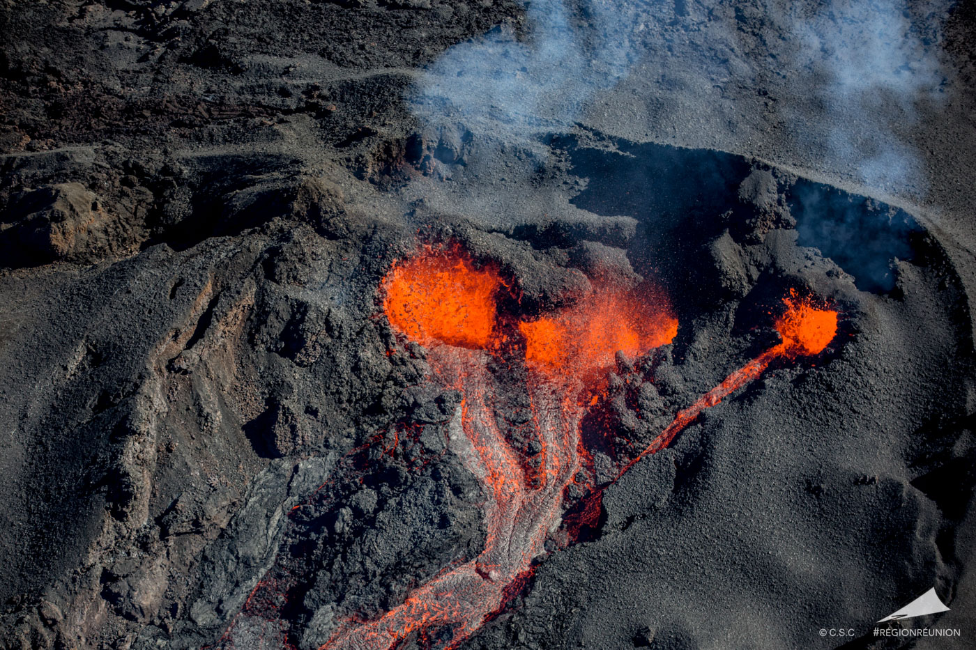 Retour en images sur l’éruption du Piton de la Fournaise