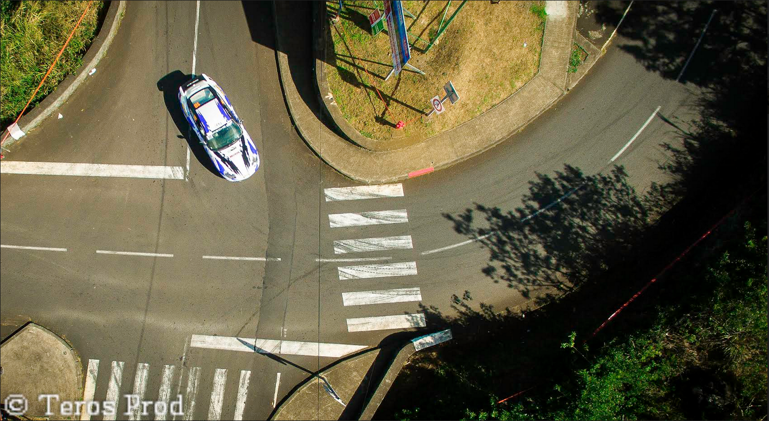 Le rallye vu depuis un drone