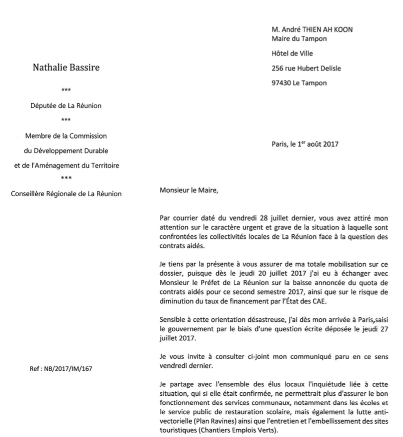 Baisse des contrats aidés :
