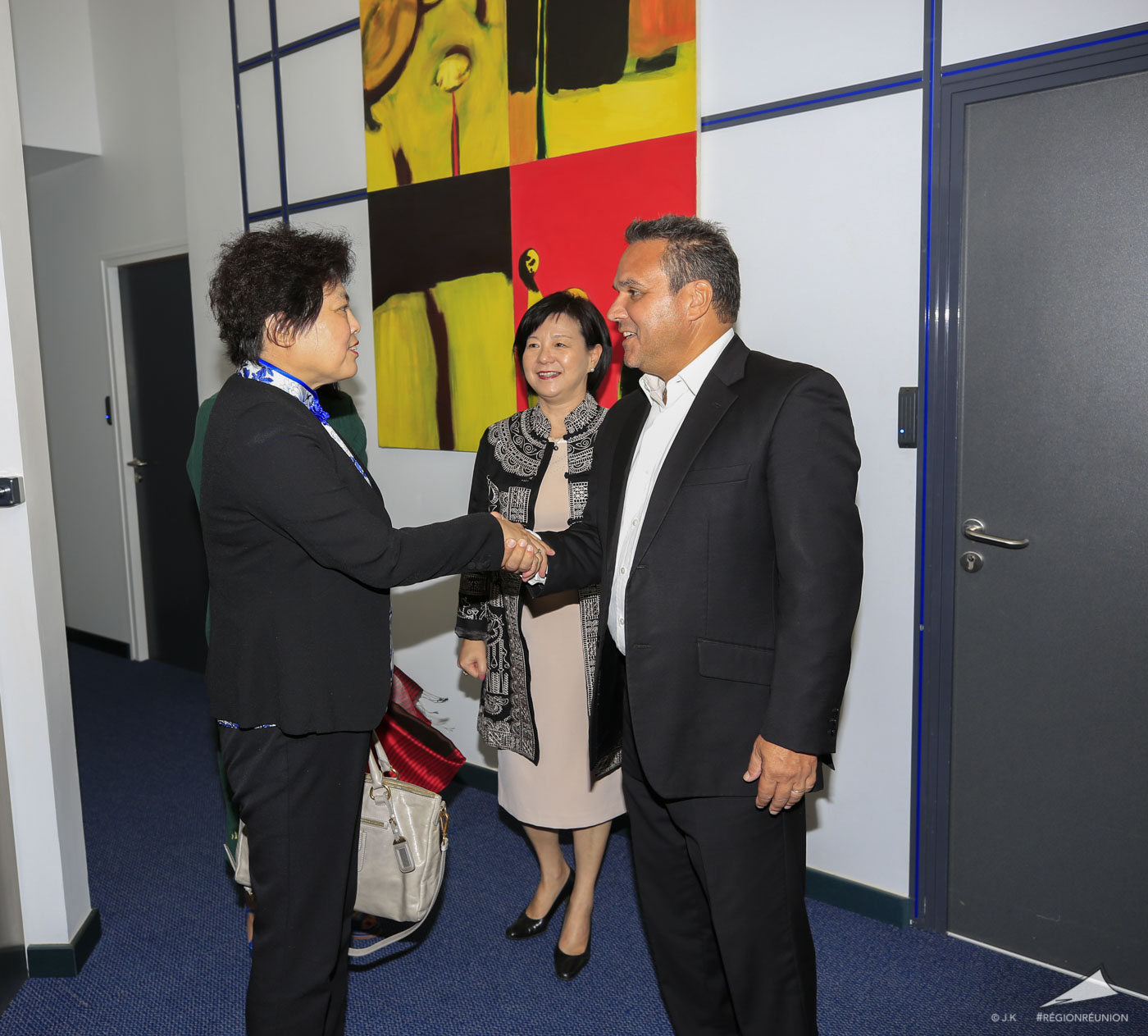 Gao Yuan Yuan en visite à la Région Réunion