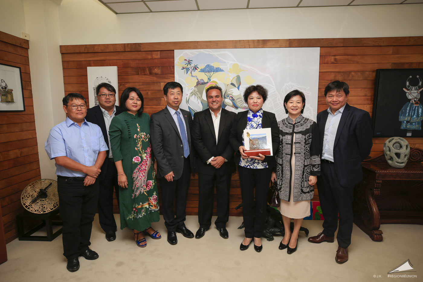 Gao Yuan Yuan en visite à la Région Réunion