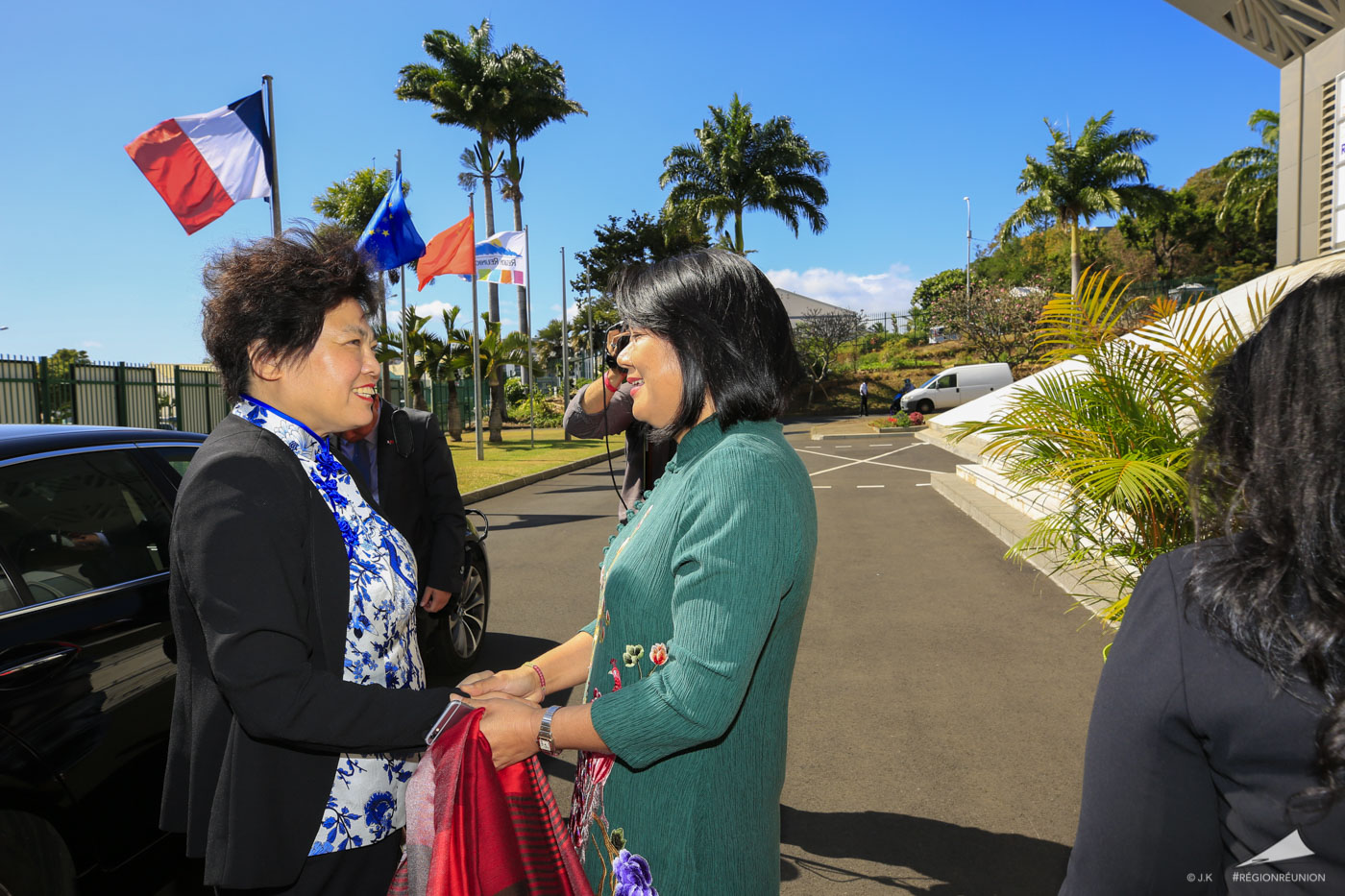 Gao Yuan Yuan en visite à la Région Réunion